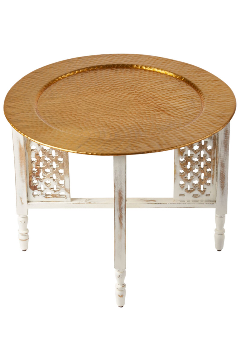 Mesa de centro oriental Hania, blanco y  box