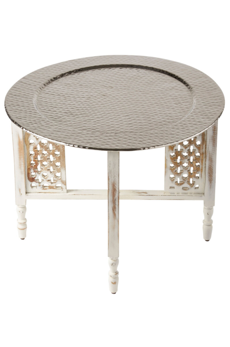 Mesa de centro oriental Hania, blanco y  box