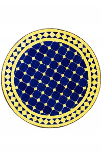 Mesa marroquí con mosaicos Marrakech azul y...