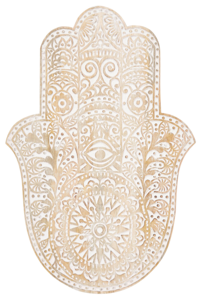 Cuadro oriental de madera «La mano box