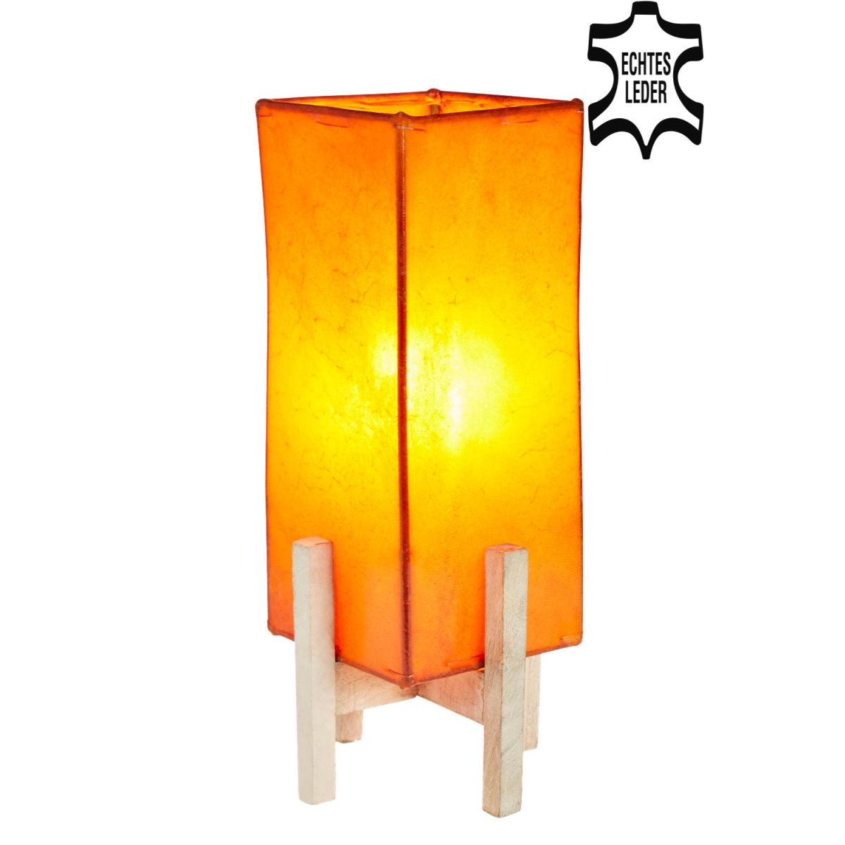 Lámpara de mesa Janka naranja con box