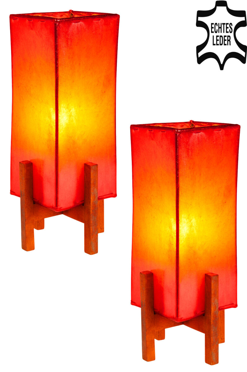 Juego de 2 sillas Janka en rojo con estr box