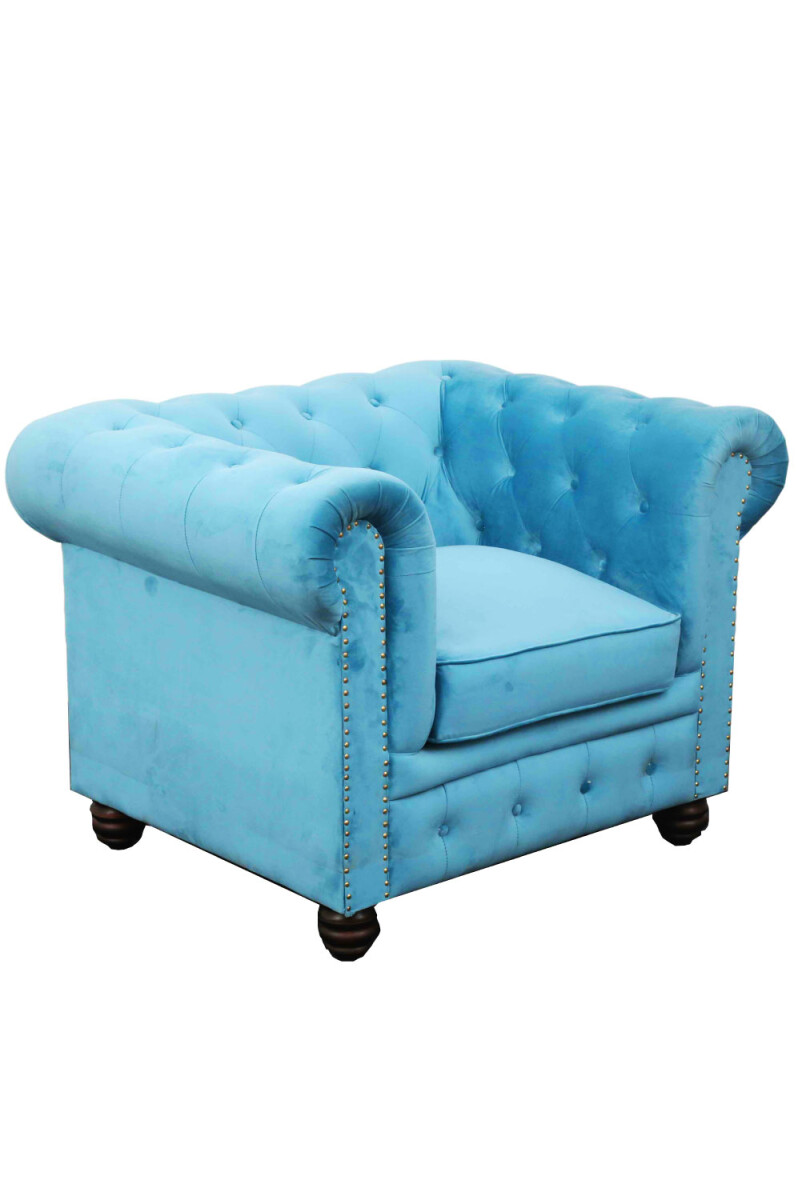 Sillón y sofá Chesterfield de terciopelo Topto