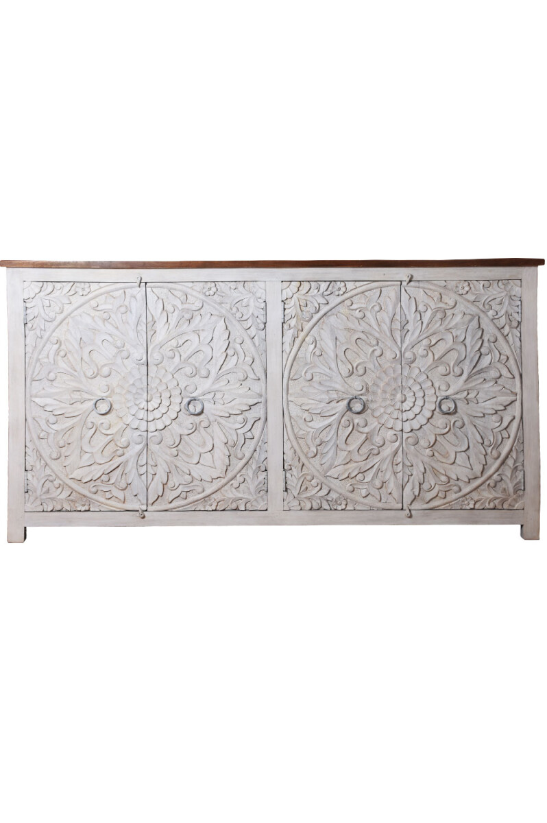 Cómoda de madera maciza de estilo oriental «Fai