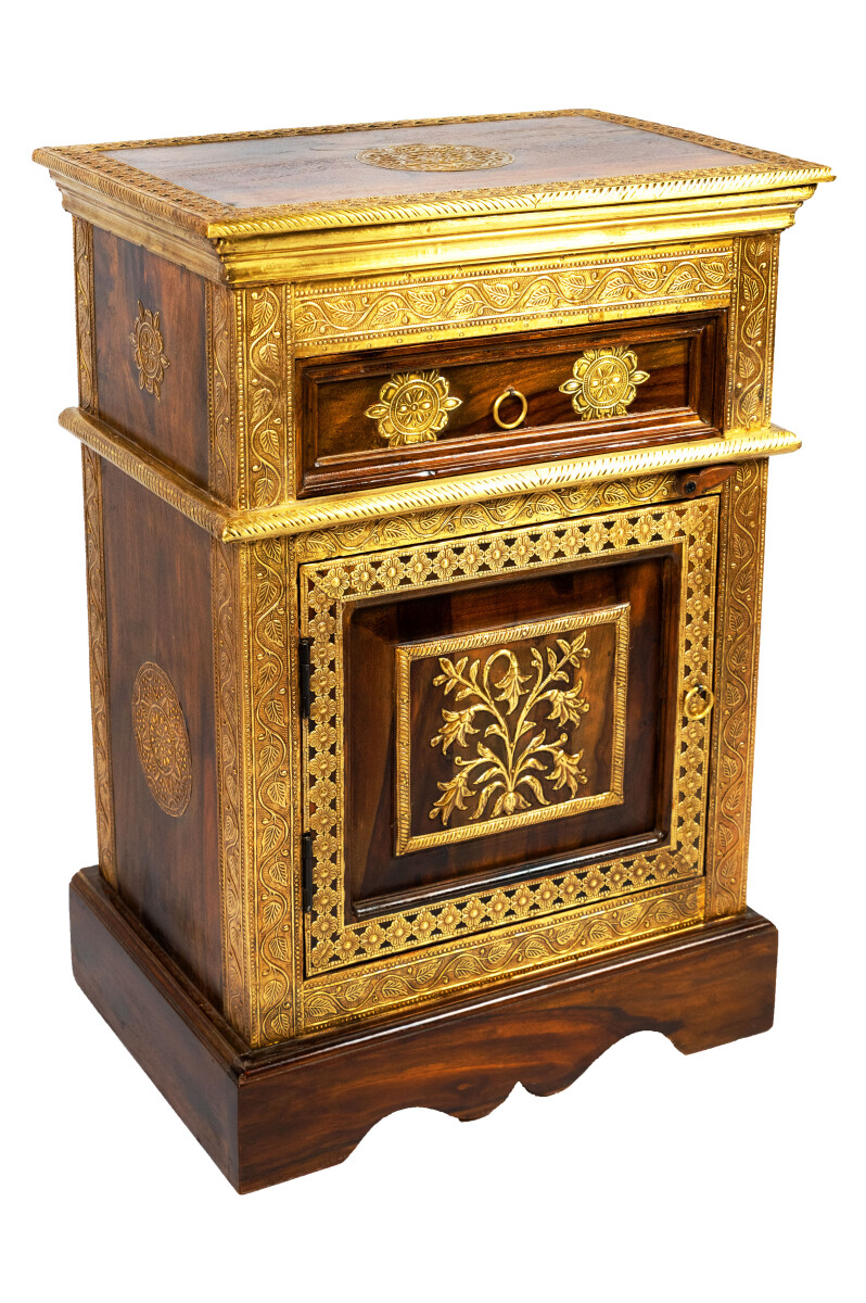 Mesita de noche de estilo oriental Gowri box