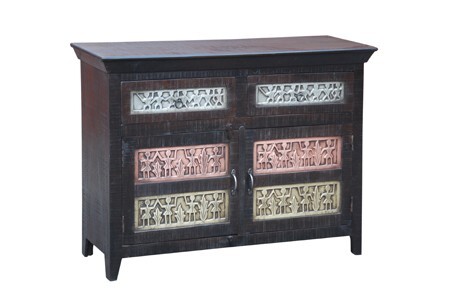 Cómoda Orient Shabby Chic Coral - box