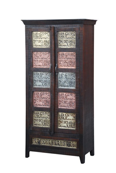 Armario indio de estilo shabby chic Cora box