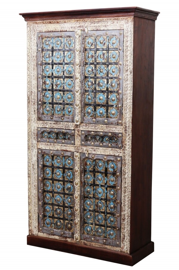 Armario indio antiguo de cristal - 1 - 1 box