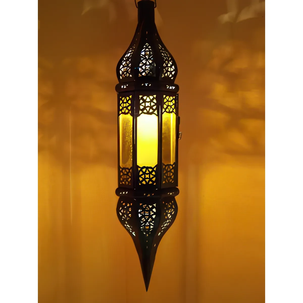 Lámpara de techo de estilo morisco Rihana Orange
