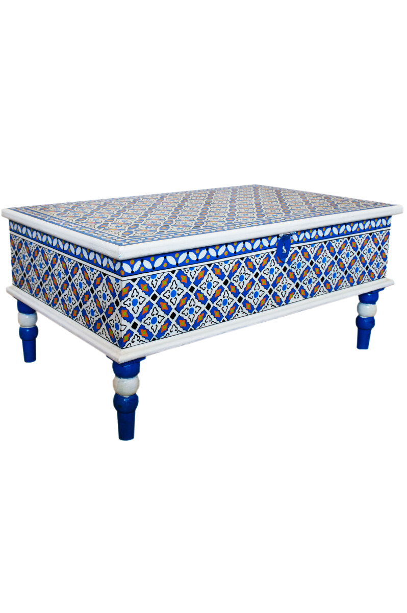 Mesa de centro marroquí tipo ba&u box