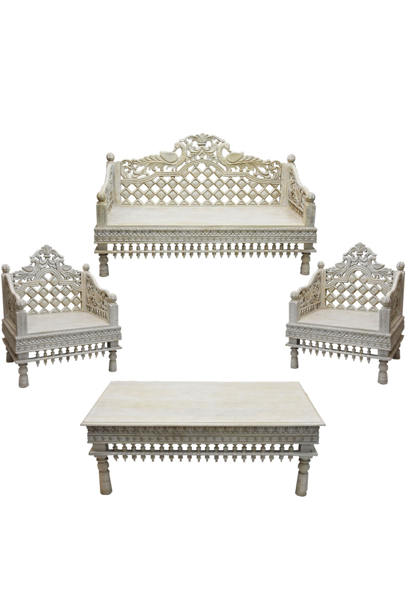 Conjunto de 4 piezas de muebles de jard& box