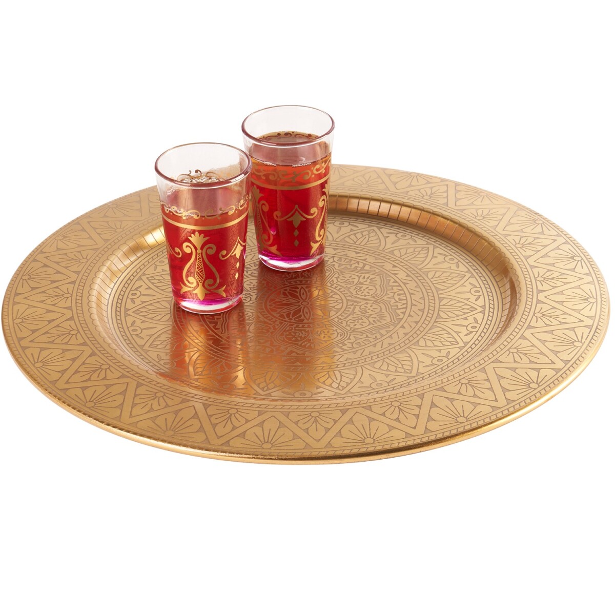 Bandeja decorativa oriental Manar Gold box
