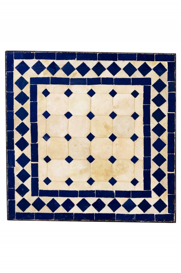 Azulejo marroquí de mosaico Marrakech Azul Natural - 