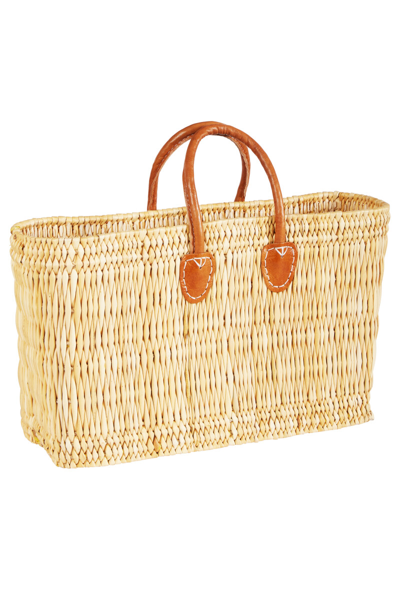 Bolso de mimbre marroquí para la compra Nativo