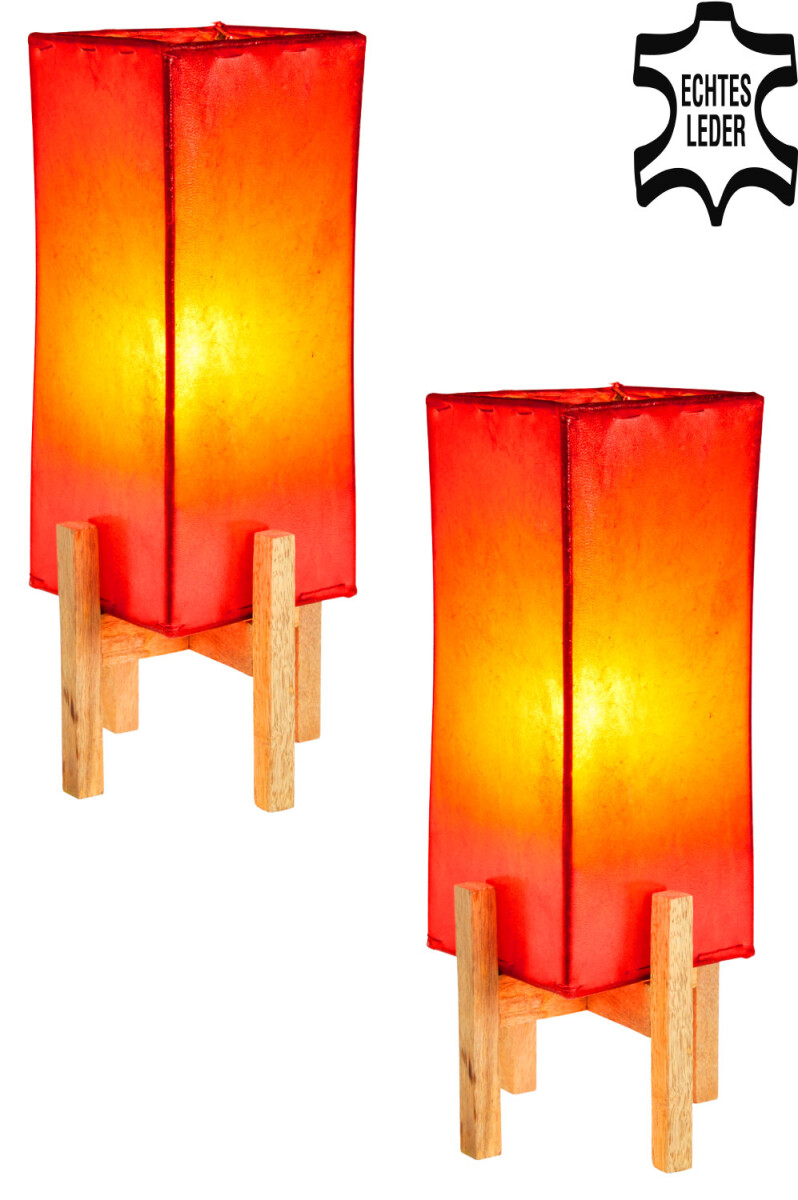 Juego de 2 sillas Janka en rojo con estr box