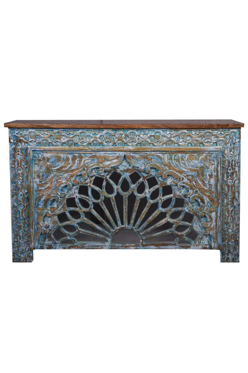 Consola de madera de estilo oriental Gha box