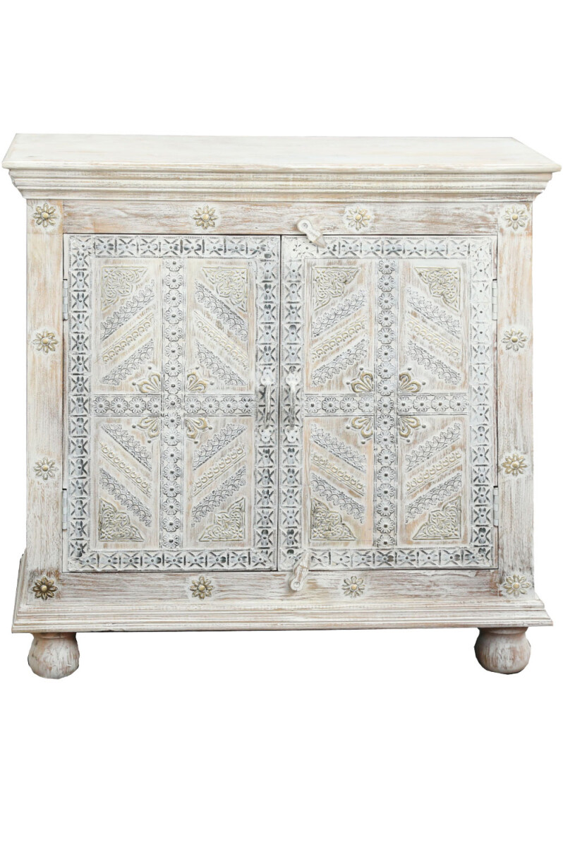 Cómoda de madera maciza de estilo box