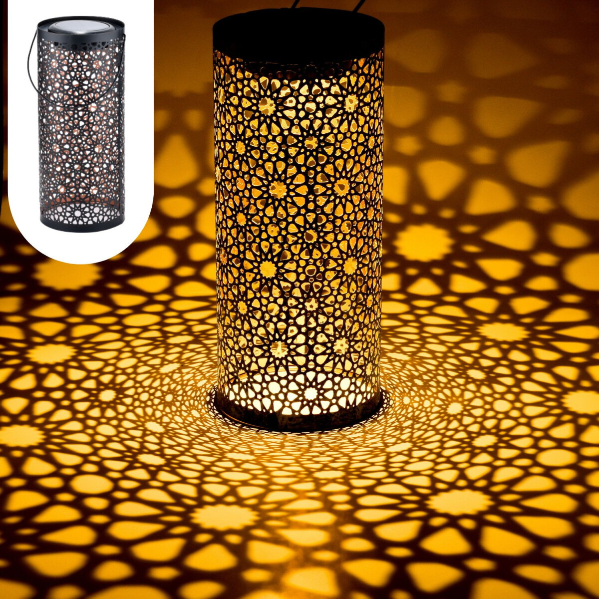 Lámpara solar de estilo oriental  box
