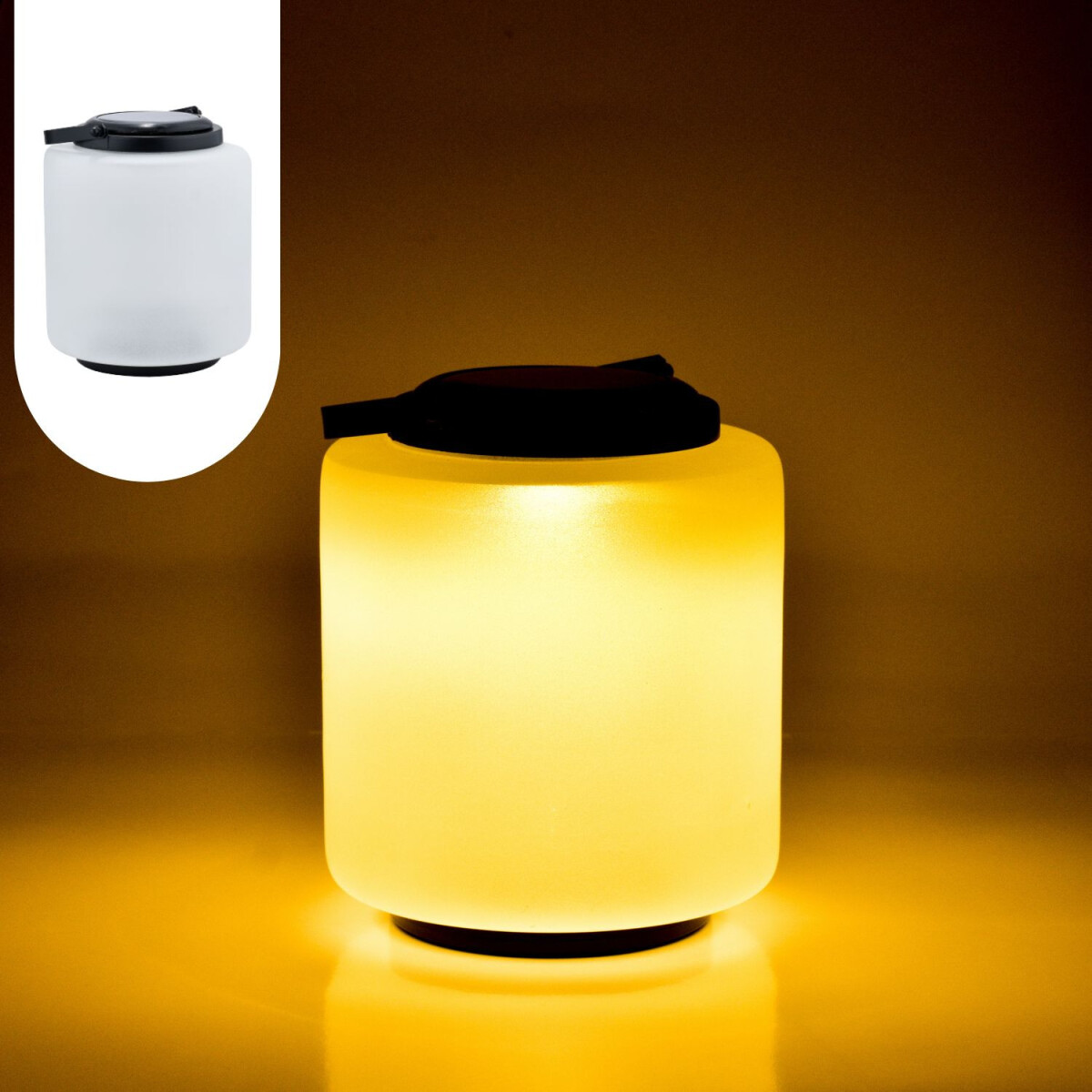 Lámpara solar moderna de cristal  box
