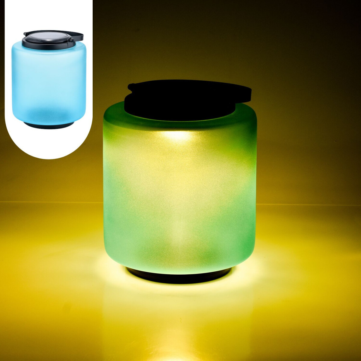 Lámpara solar moderna de cristal  box