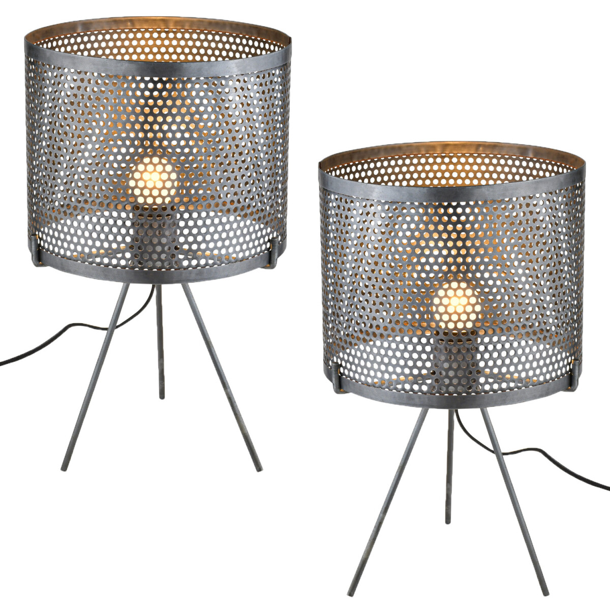 Juego de 2 lámparas de mesa decor box