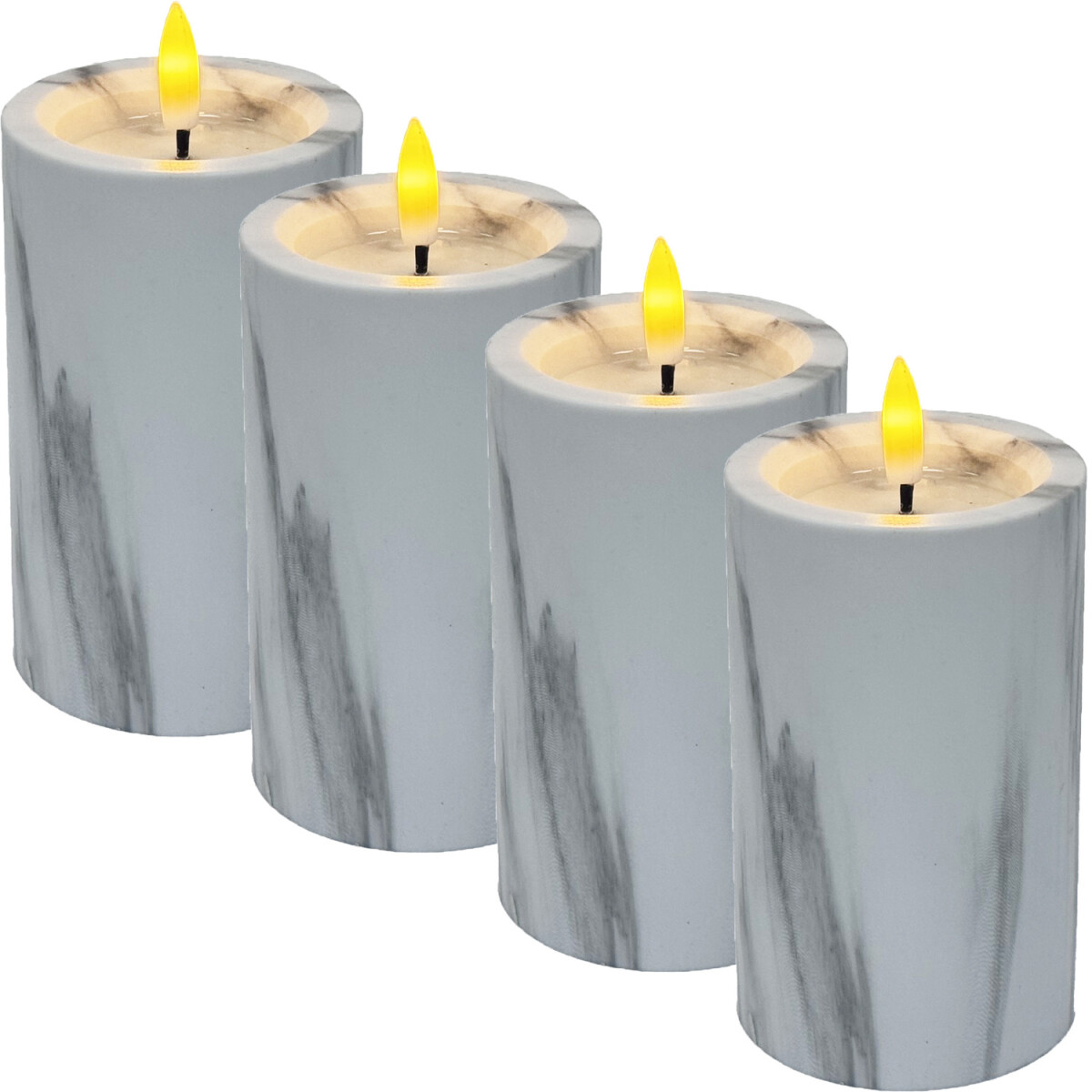 Lote de 4 velas LED Hony