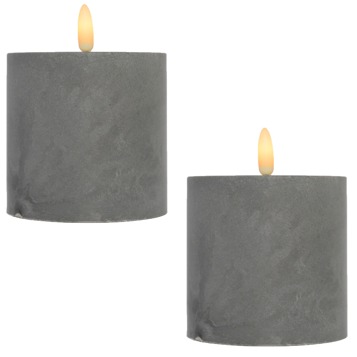 Lote de 2 velas LED con diseño de box