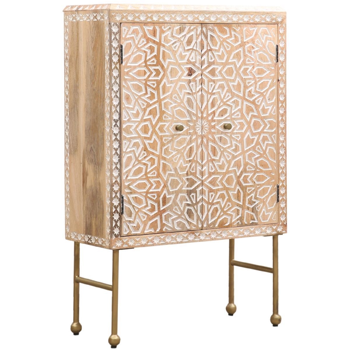 Aparador alto de estilo boho Ibrar box