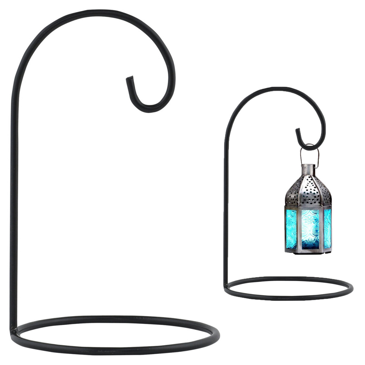 Soporte para farol Buno, negro, pequeño