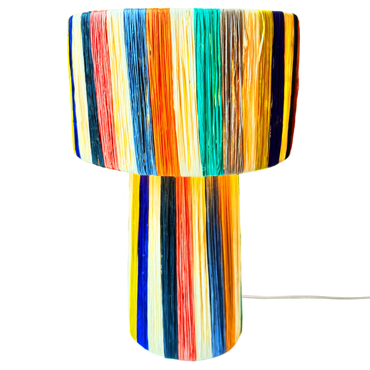 Lámpara de mesa de estilo boho, l box