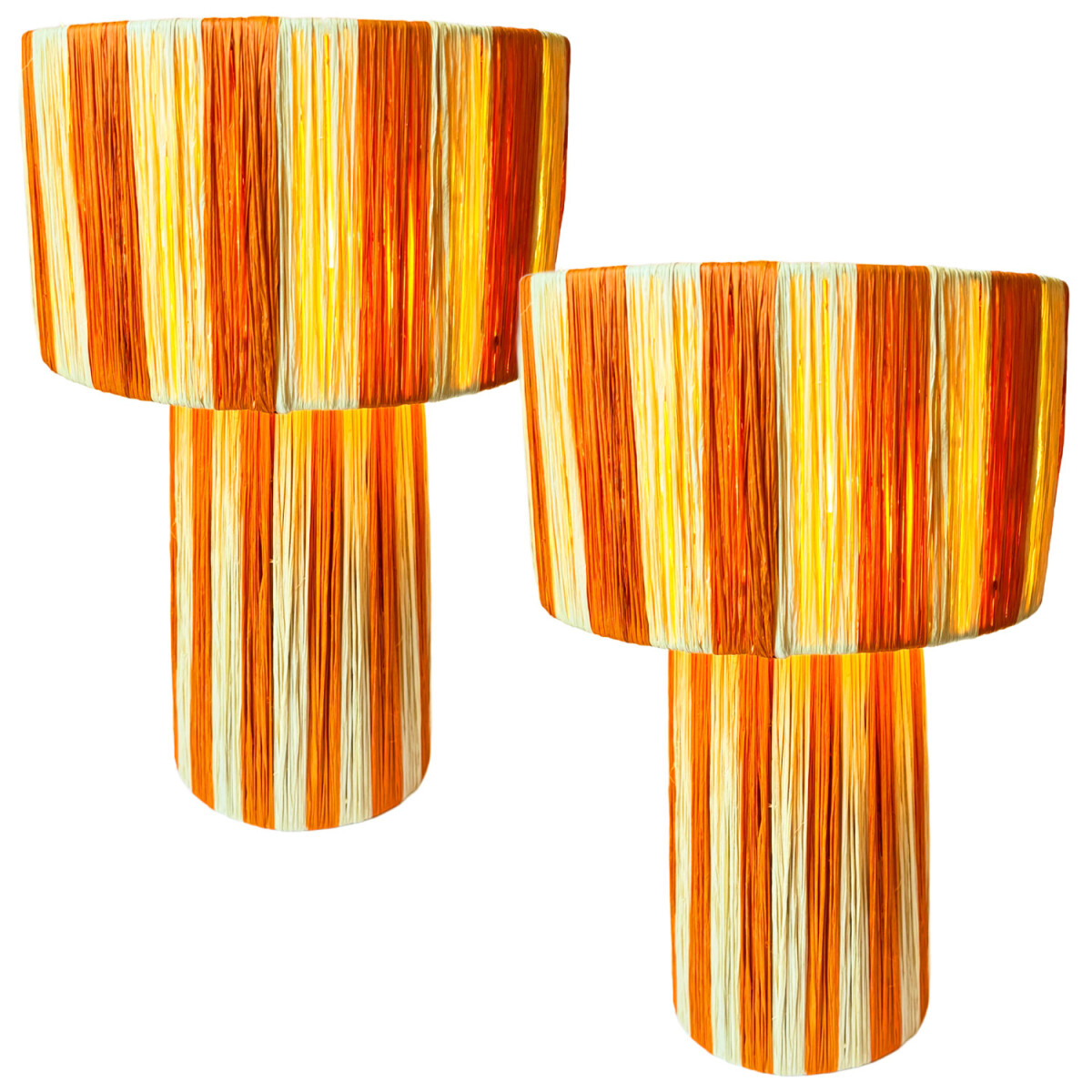 Juego de 2 lámparas de mesa decor box