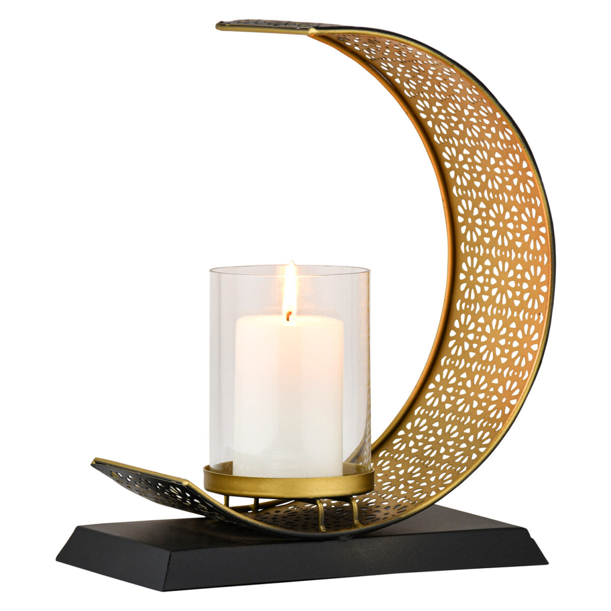 Portavelas moderno Amnur, 24 cm
