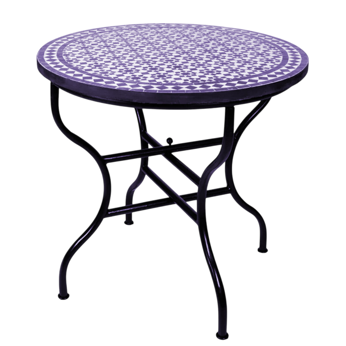Mesa marroquí con mosaicos Albaicín, beige y a