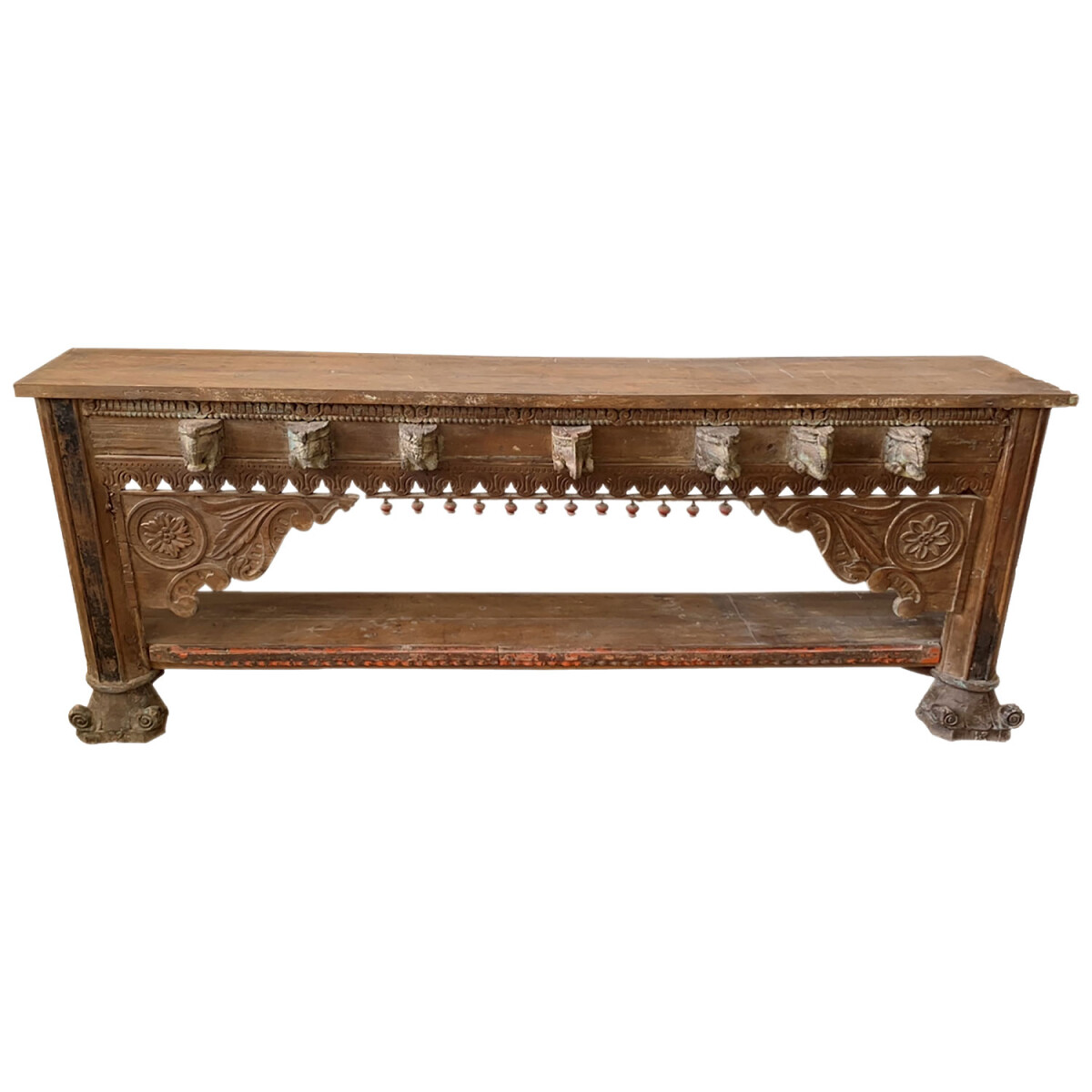 Consola vintage de estilo antiguo indio, box