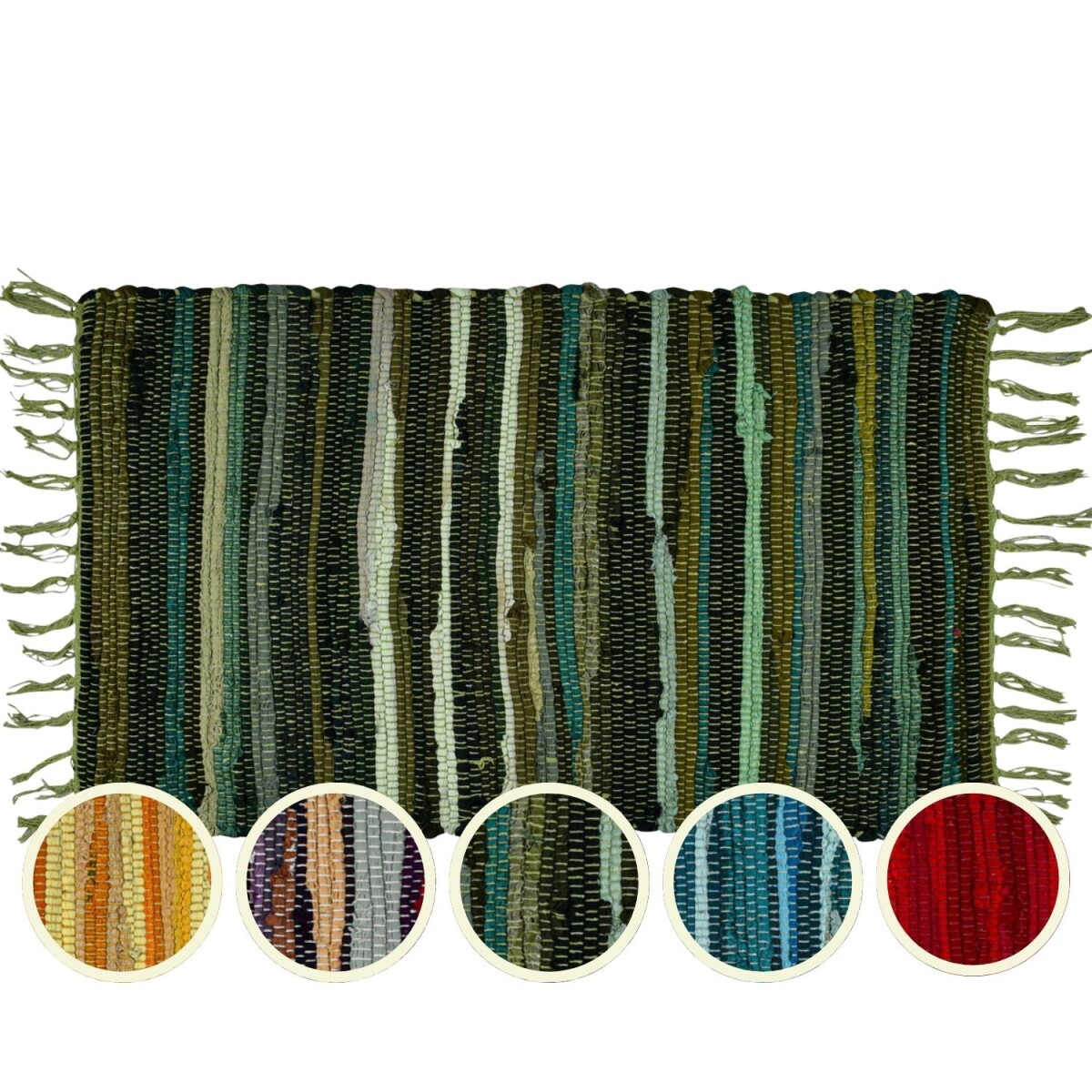 Alfombra Callum Grün, 90 × 50 box