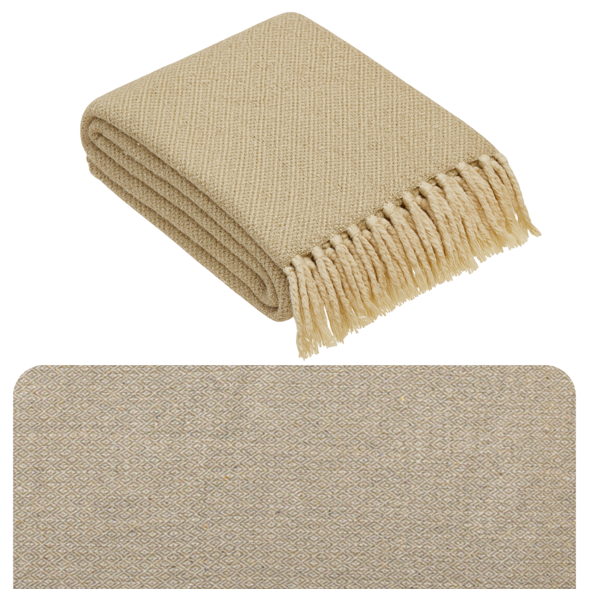 Colcha Calix, beige, 125 x 150 cm, de al box