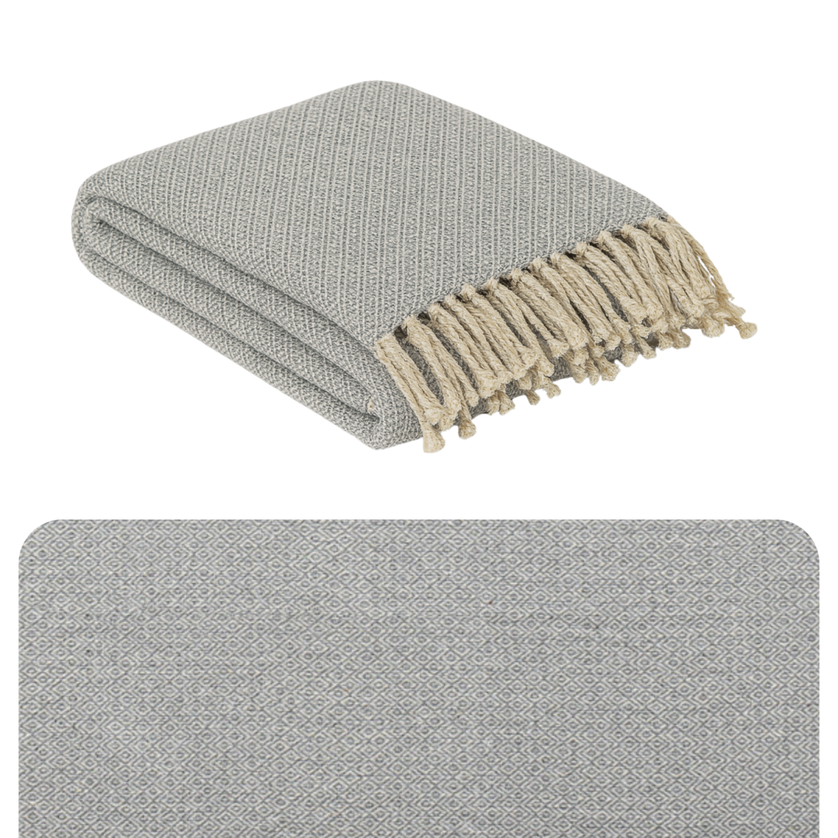 Colcha Calix, gris, 125 x 150 cm, de alg box