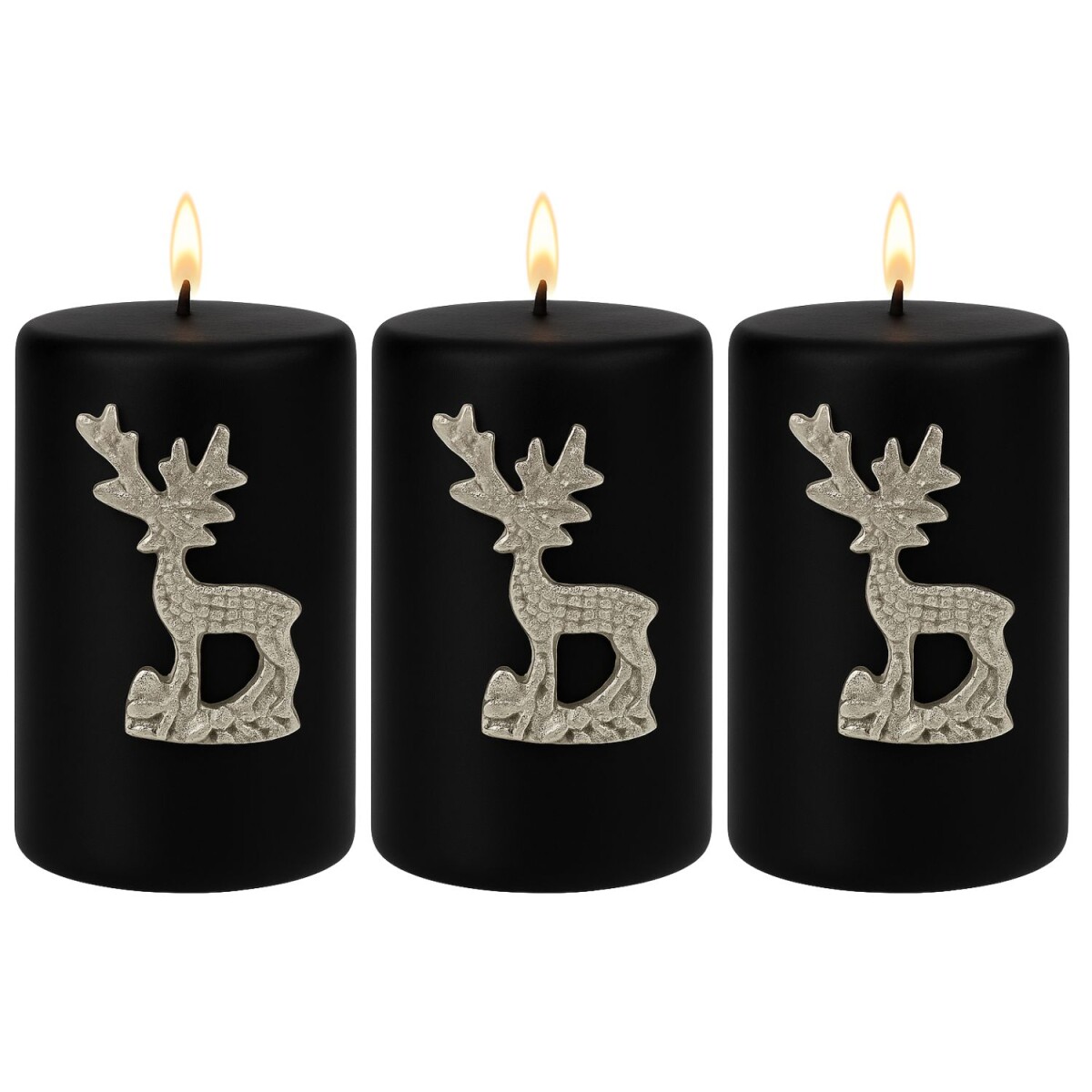 Juego de 3 adornos para velas Caloge F,  box