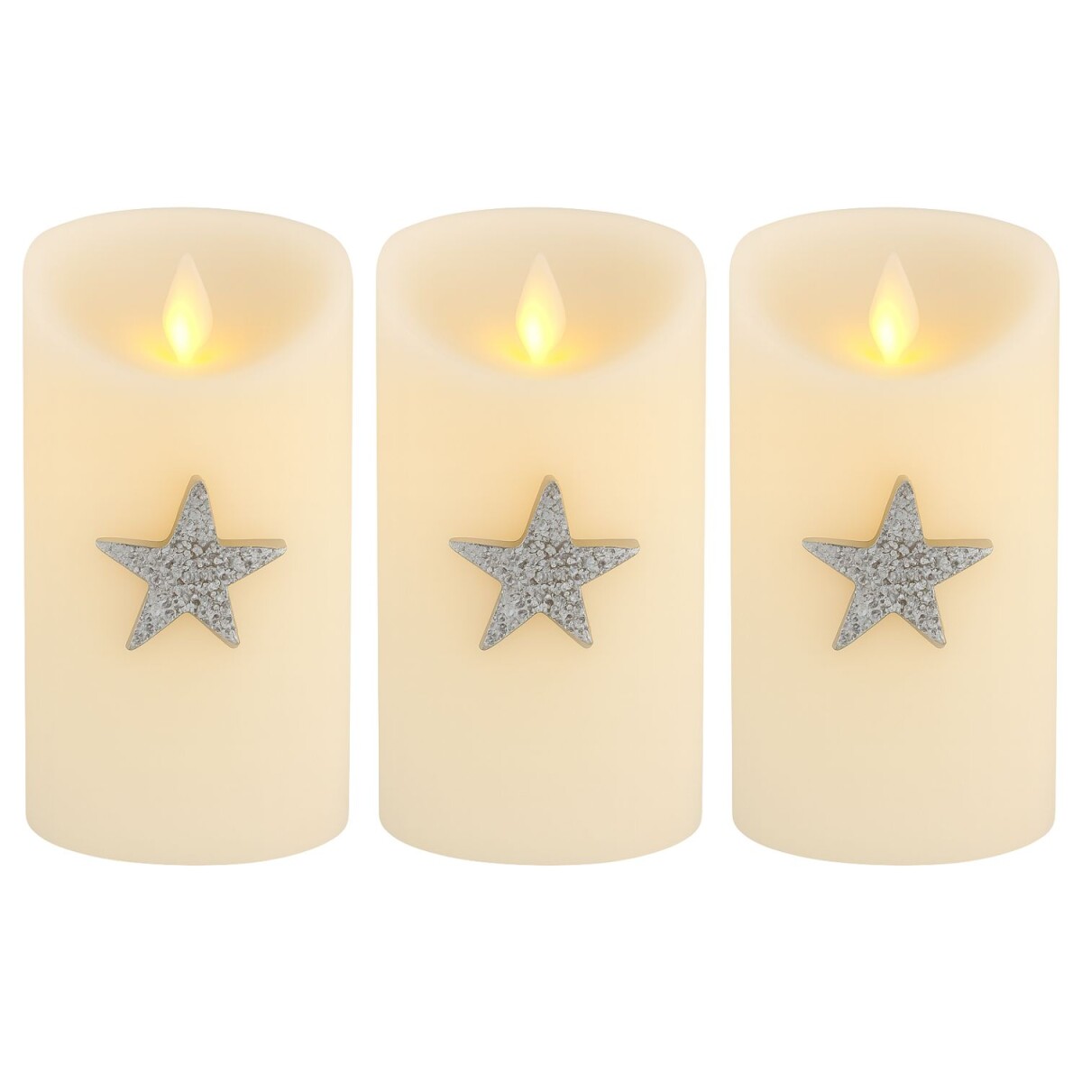 Juego de 3 adornos para velas Caloge J,  box