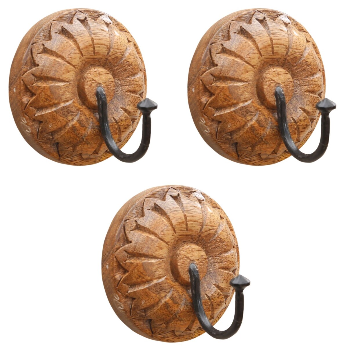 Juego de 3 ganchos boho Admir de 9 cm |  box