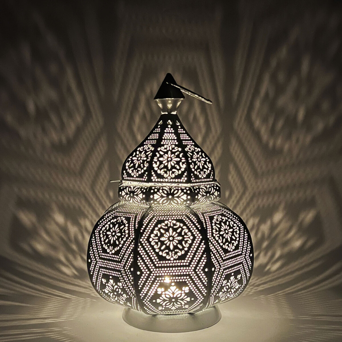 Linterna oriental decorativa Maha Blanca box