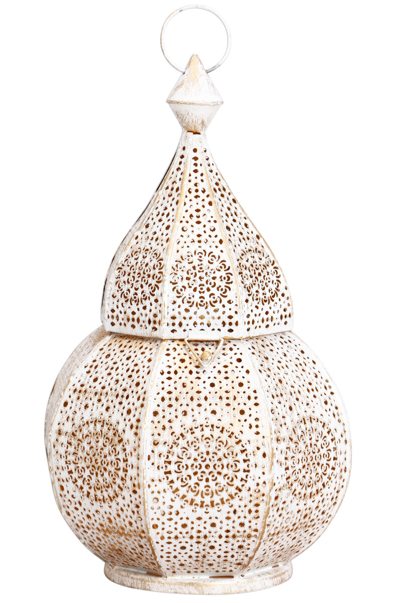 Linterna oriental Anaram, color blanco box