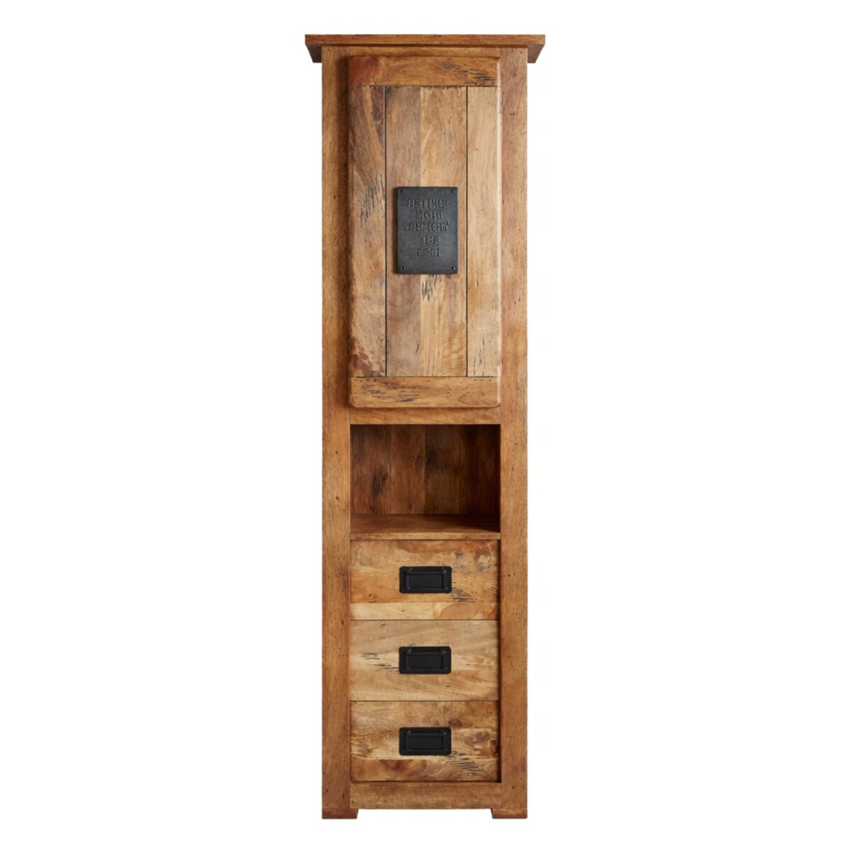 Armario de baño EFGH Industrial Vintage de madera mac