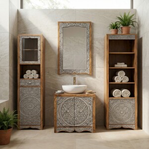 Estantería de baño Sameer de estilo...