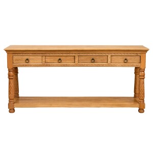 Aparador Ruhani de 200 cm, madera maciza, estilo boho...