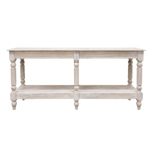 Aparador William blanco, 180 cm, madera maciza, estilo...