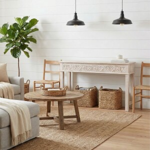 Aparador Taralea de 150 cm, madera maciza, estilo boho...