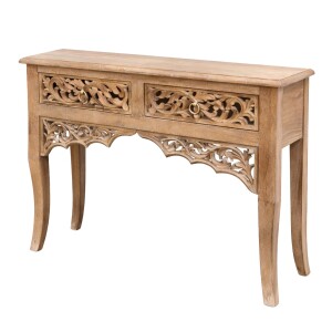 Aparador Thambi de 100 cm, madera maciza, estilo boho...