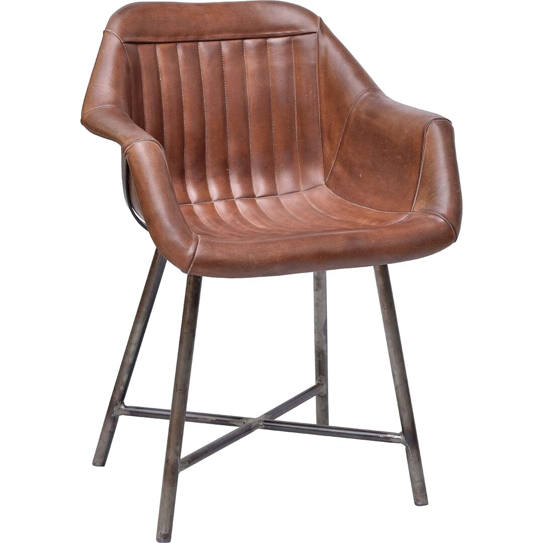 Silla de comedor Icon con reposabrazos box