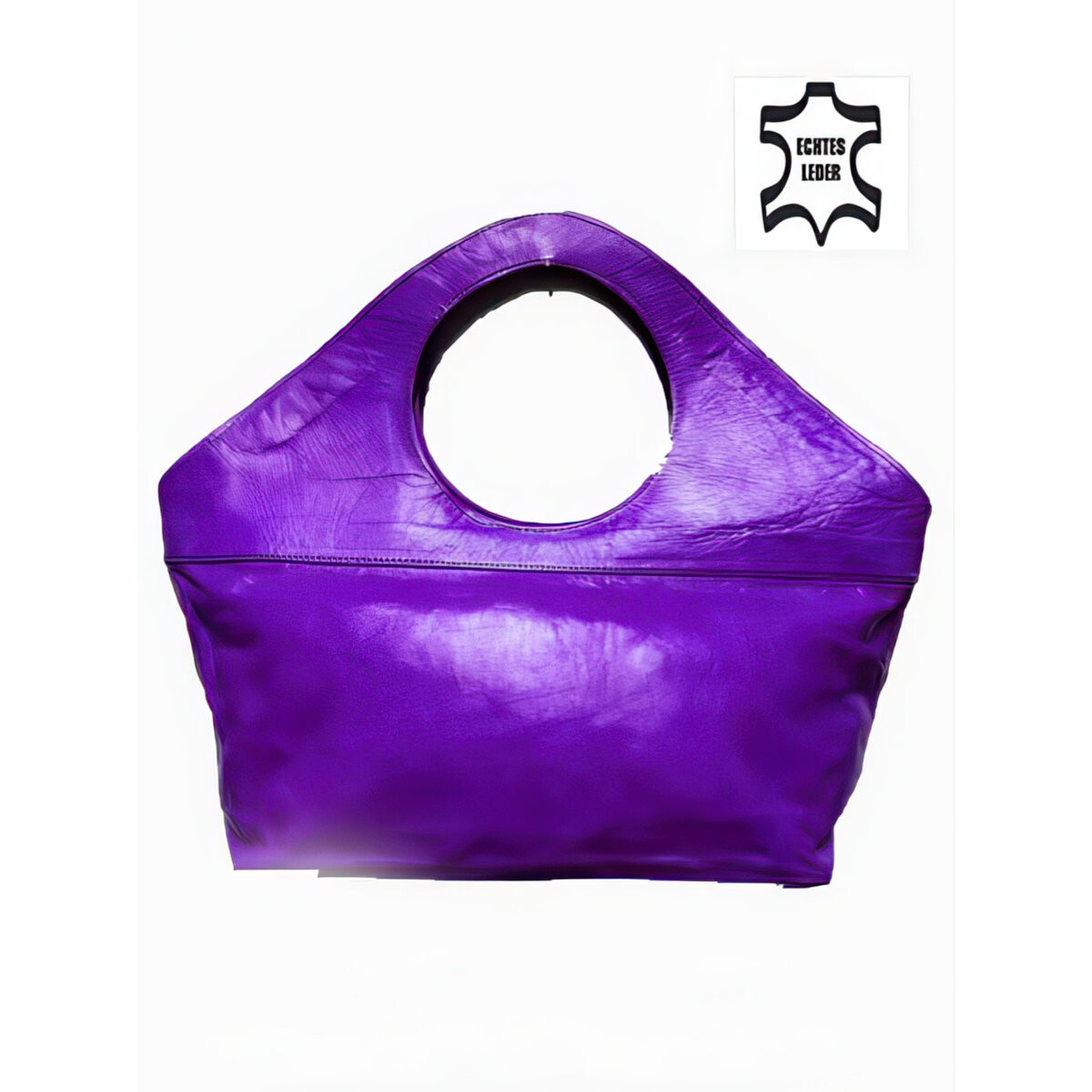 Bolso de piel de estilo oriental Schopper Loubna - Morado